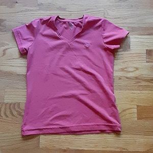 tuffrider children's riding shirt, pink, small